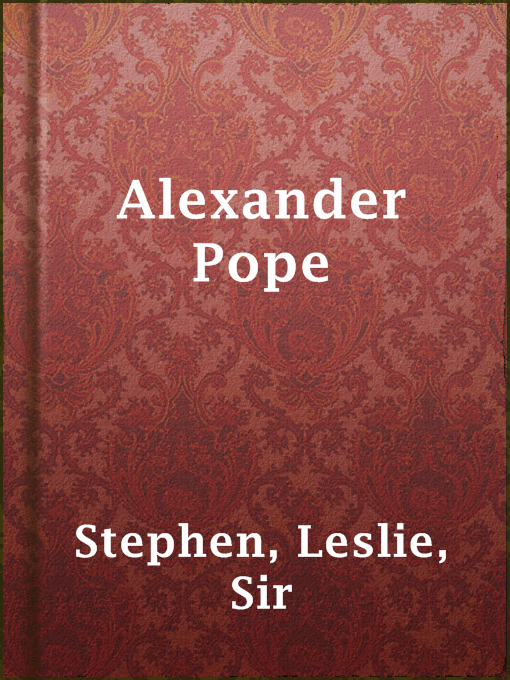 Cover image for Alexander Pope
